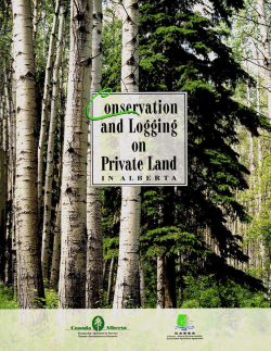 Conservation and Logging on Private Land in Alberta (agdex 581-2)