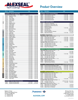Product Overview - Alexseal Yacht Coatings