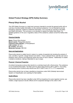 Phenyl Ethyl Alcohol