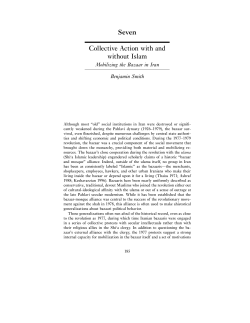 Collective Action With and Without Islam: Mobilizing the Bazaar in Iran