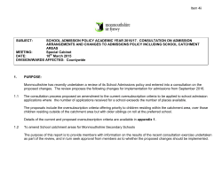 Monmouthshire has recently undertaken a review of its School