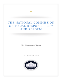 the national commission on fiscal responsibility and reform