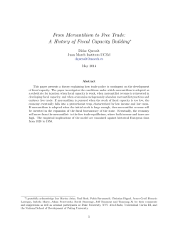 From Mercantilism to Free Trade: A History of Fiscal