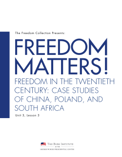 Totalitarianism and Freedom in the 20th Century