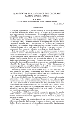 and the complete diallel, each with the same number of