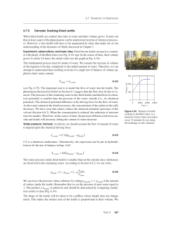 6.7.5 Osmosis: Soaking Dried Lentils When dried lentils are soaked