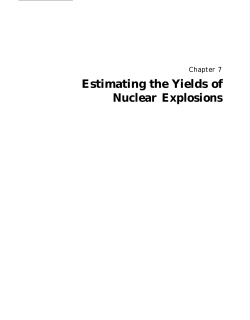 Seismic Verification of Nuclear Testing Treaties (Part 9 of 10)