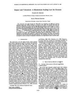 Impact and Volcanism: A Momentum Scaling Law for