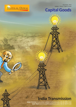 India Transmission - States to Drive Apex