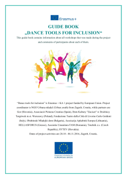 guide book &bdquo;dance tools for inclusion&ldquo;