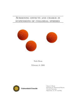 Screening effects and charge in suspensions of colloidal spheres