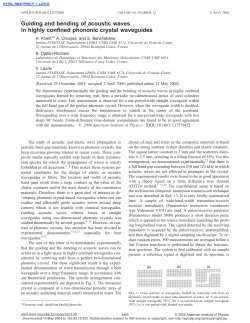 Guiding and bending of acoustic waves in highly confined phononic