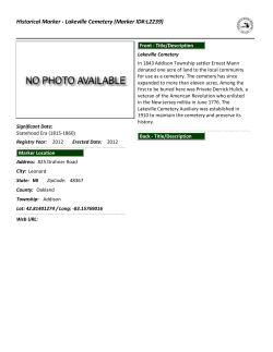 Historical Marker - Lakeville Cemetery (Marker ID#:L2239)