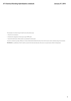 AT Chemical Bonding Hybridization.notebook