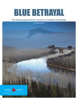 Blue Betrayal - Council of Canadians