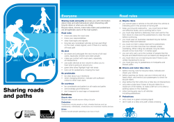 Sharing roads and paths