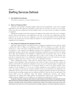 Staffing Services Defined - American Staffing Association