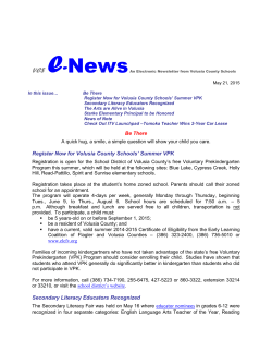 May 21, 2015 - Volusia County Schools