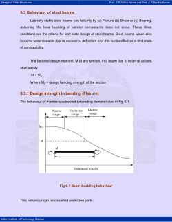 3 Behaviour Of Steel Beams