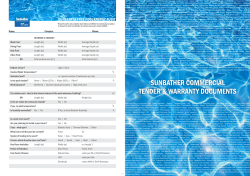 Commercial Pack Tender Info Energy Audit
