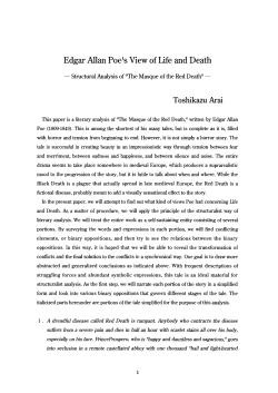 Edgar Allan Poe`s View of Life and Death