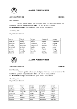 circular 022 - Alagar Public School