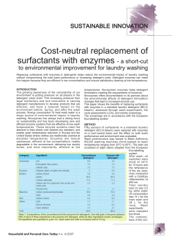 Cost-neutral replacement of surfactants with enzymes