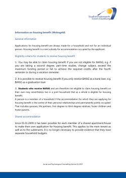1. You may be able to claim housing benefit if you are not eligible for