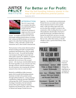 INTRODUCTION - Justice Policy Institute