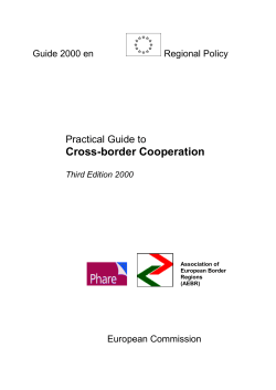 Cross-border Cooperation - Association of European Border Regions