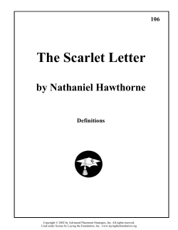 The Scarlet Letter