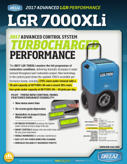 7000XLi Product Flyer - Dri-Eaz