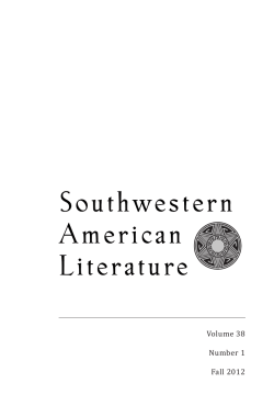 Southwestern American Literature