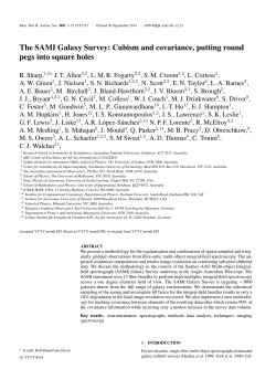 The SAMI Galaxy Survey: Cubism and covariance, putting round