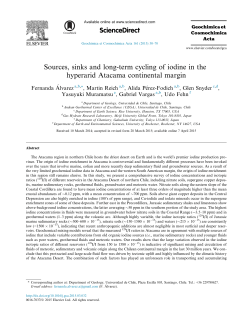 Sources, sinks and long-term cycling of iodine in the hyperarid