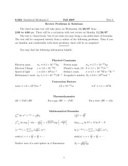 Exam Review 3 Solution