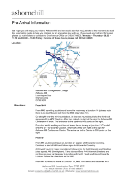 Pre-Arrival Information