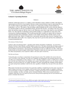 Lebanese Elections in Context