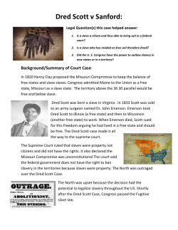 Dred Scott v Sanford: