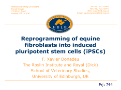 iPSCs - Horserace Betting Levy Board