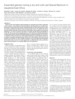 Expanded glaciers during a dry and cold Last Glacial Maximum in