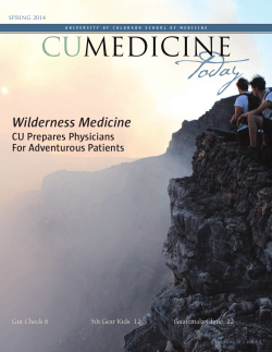 CUMT Spring 2014 - University of Colorado Denver