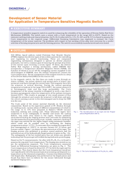 Development of Sensor Material for Application in