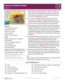 Layered Caribbean Salad