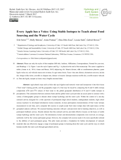 Every Apple has a Voice: Using Stable Isotopes to Teach about