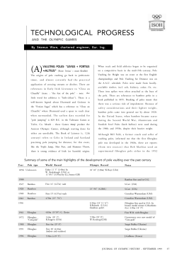 Technological Progress and the Olympic Games