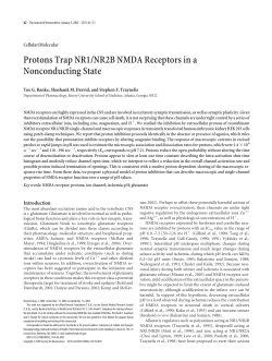 Protons Trap NR1/NR2B NMDA Receptors in a Nonconducting State