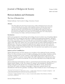 Between Judaism and Christianity