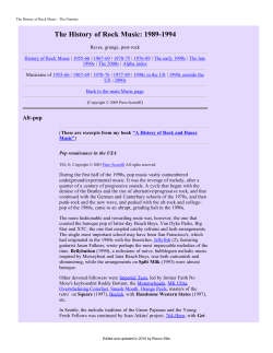The History of Rock Music - The Nineties