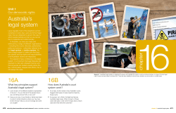 Australia`s legal system 16 A 16 B